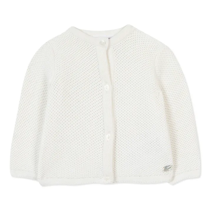 Tartine et Chocolat Gilet en Maille | Blanc