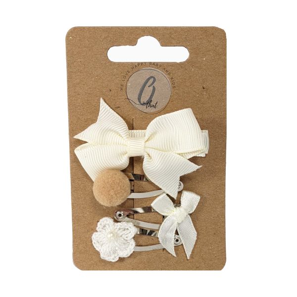 Ootje Kadootje Haarclip Ivory 3 Stuks