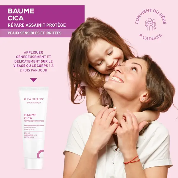 Bálsamo Cicatrizante GRANIONS CICA - Bebês e Adultos - Rosto e Corpo 40ml