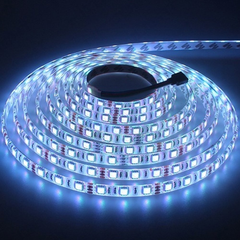 (5m) 150 LED's WiFi Leuchtstreifen Lichter Band mit RGB Lampen App Steuerung iOS/Android   Fernbedienung (IP65) - Bunt