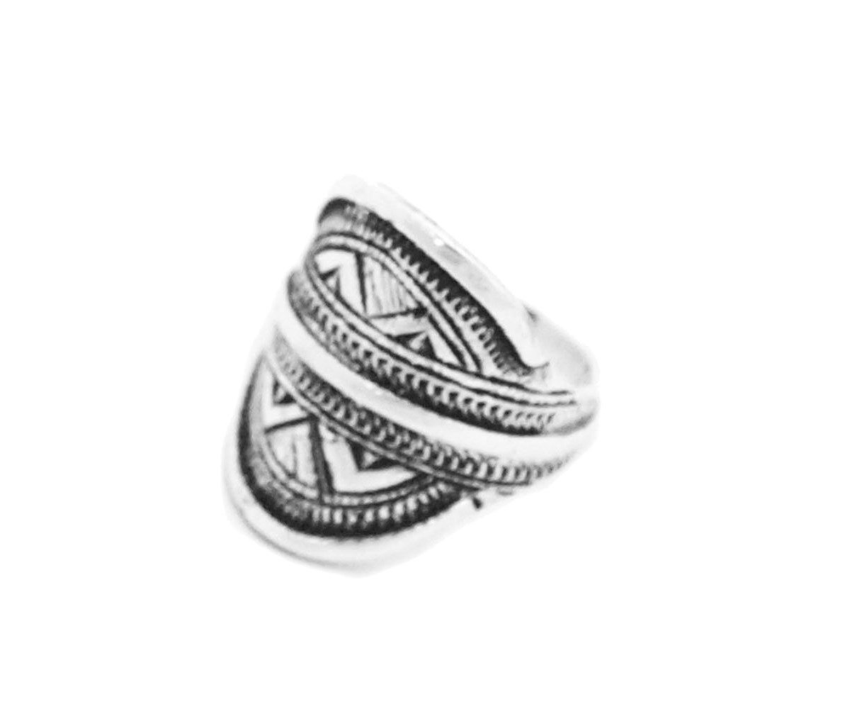 Bague mixte Chevalière ethnique