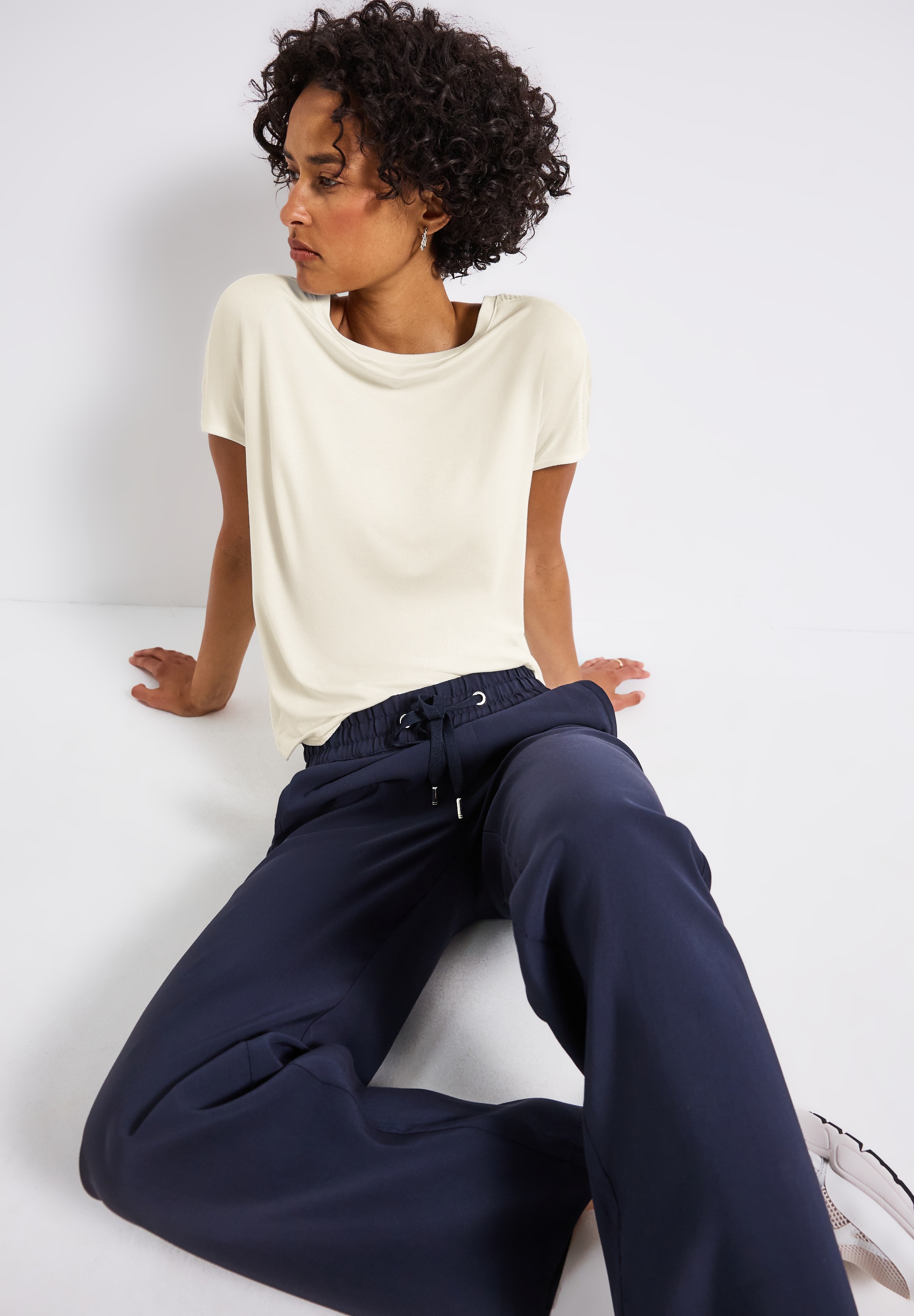 STREET ONE Shirttop , mit Mesh-Detail