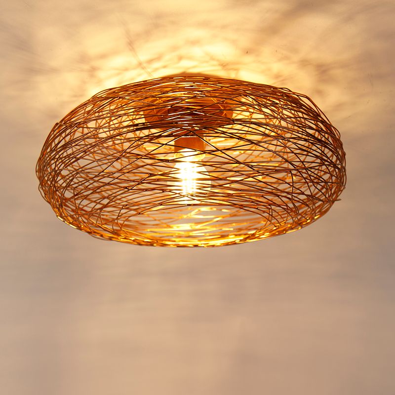 Design plafondlamp koper ovaal - Sarella