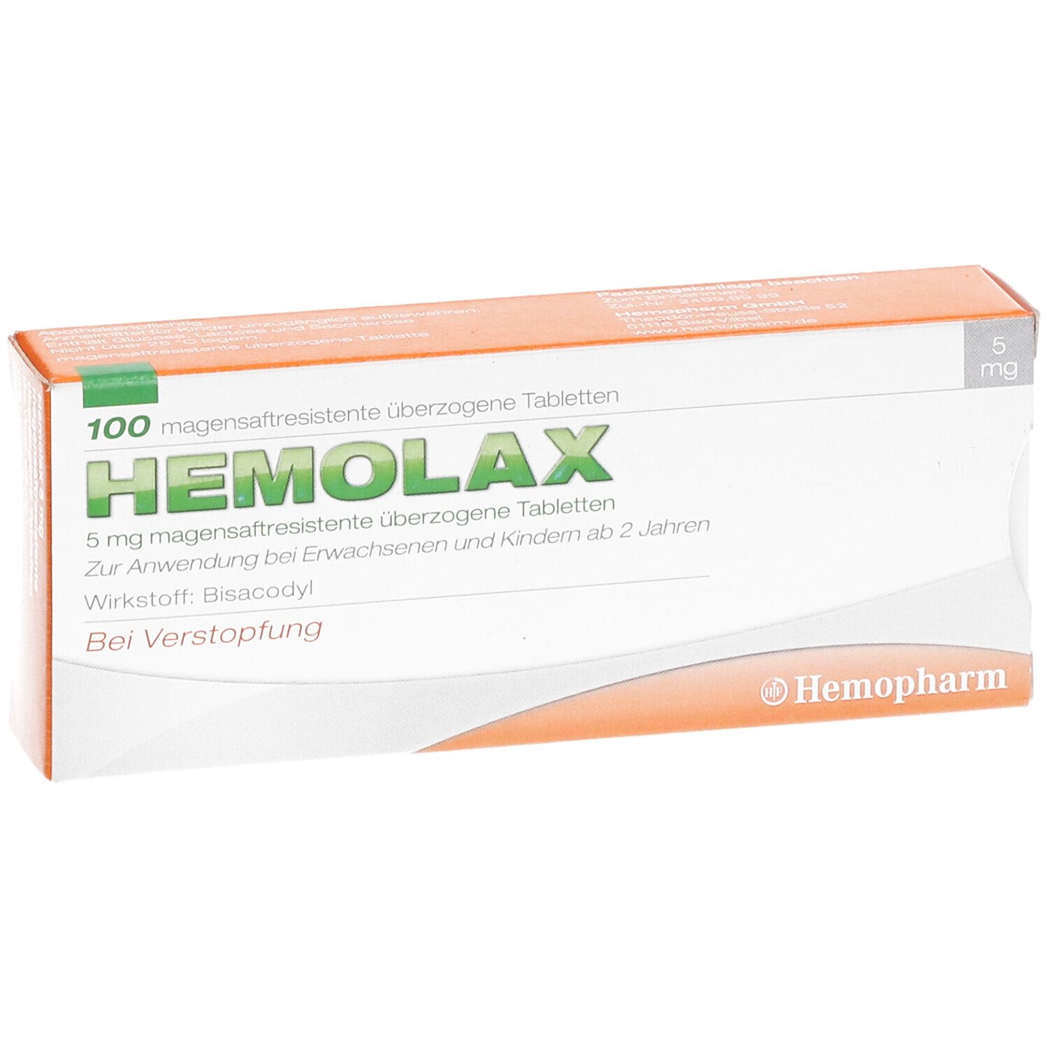 Hemolax 5mg Dragees