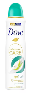 Dove Go Advanced Care Fresh Pear & Aloë Vera Deodorant Spray 150ML