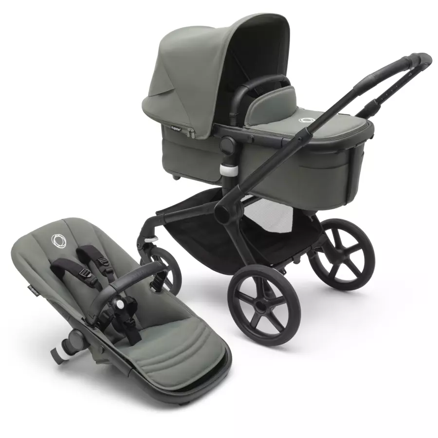 bugaboo Kombikinderwagen Fox 5 mit Zubehör BlackForest Green