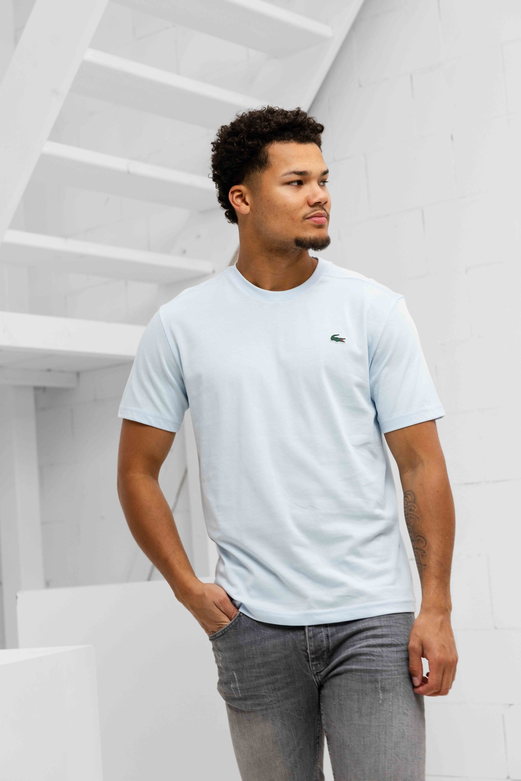 Lacoste Sport T-Shirt Heren Lichtblauw