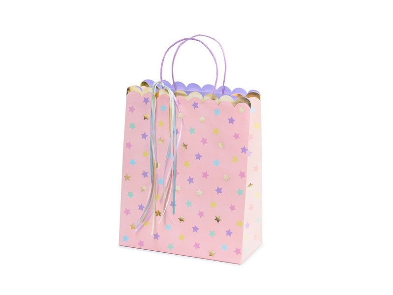 Cadeautasje Sterren Roze 32cm