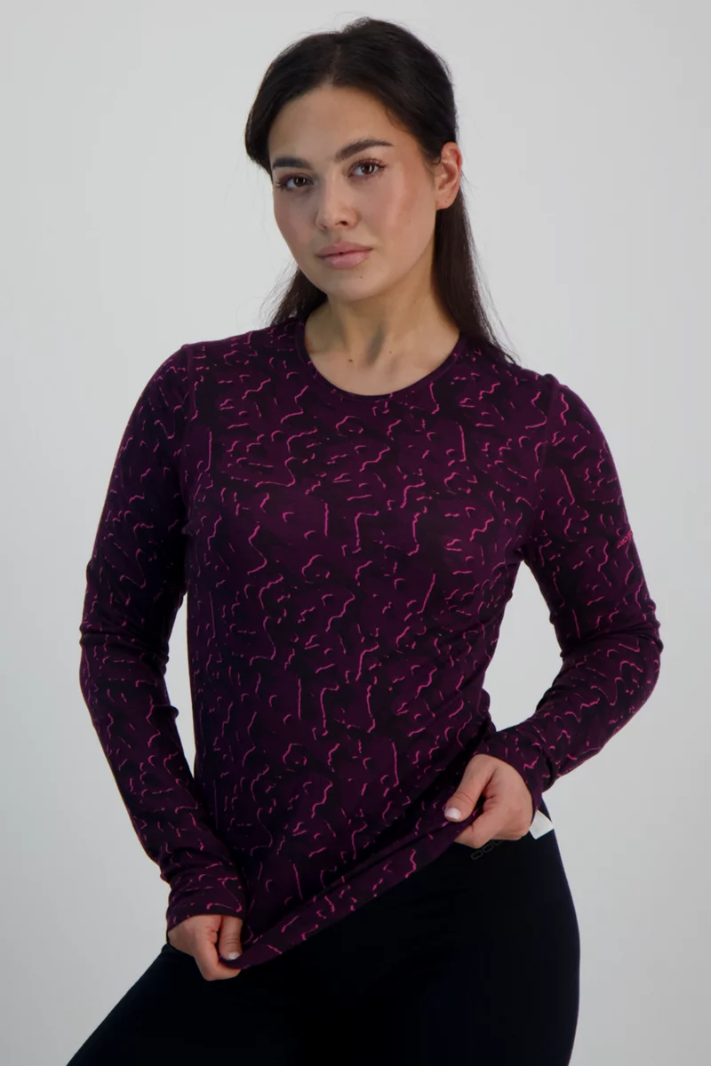 icebreaker Merino 200 Oasis Macro Damen Thermo Longsleeve