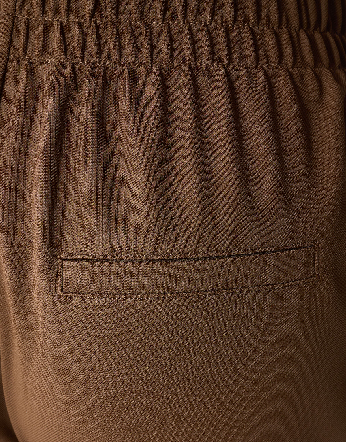 Basis Wide Leg Broek Bruin