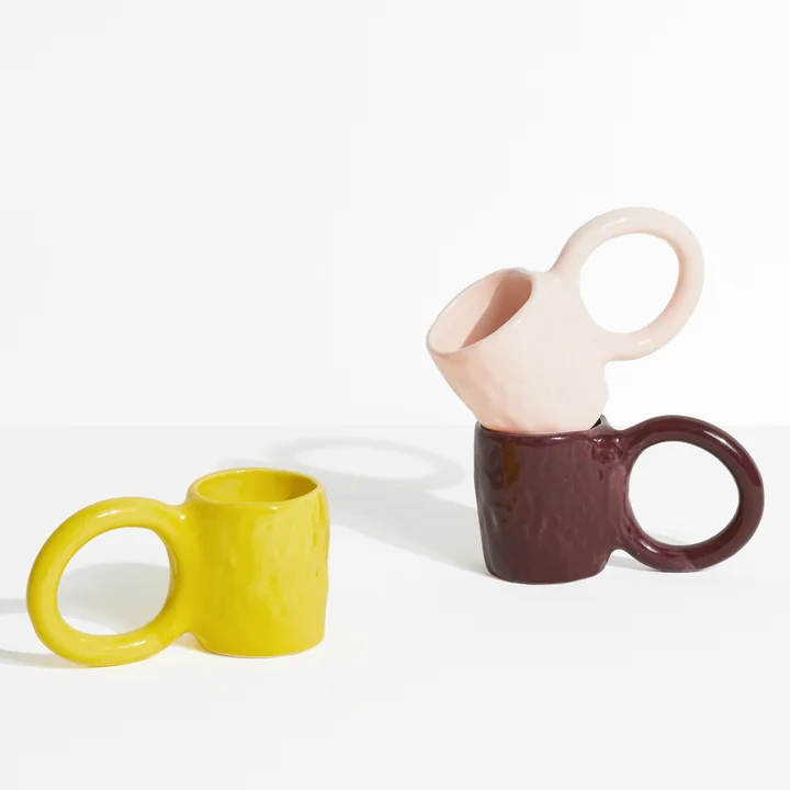 Petite Friture - Donut Espresso Becher, cherry (2er-Set)