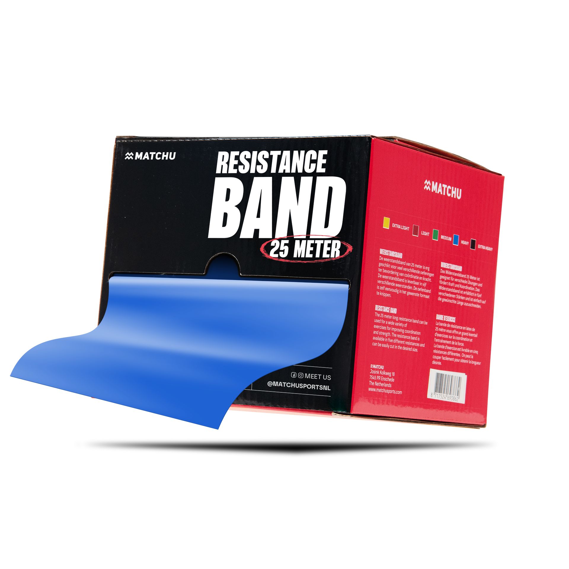 Matchu Sports - Fitnessband Rolle - Extra Schwer 25 Meter