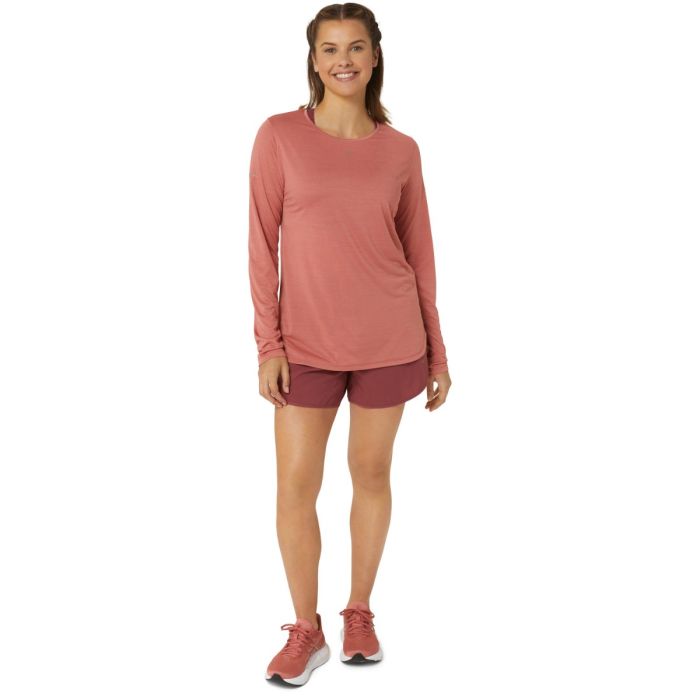 Asics Dame Mellemlag Nagino Run LS Top Pink