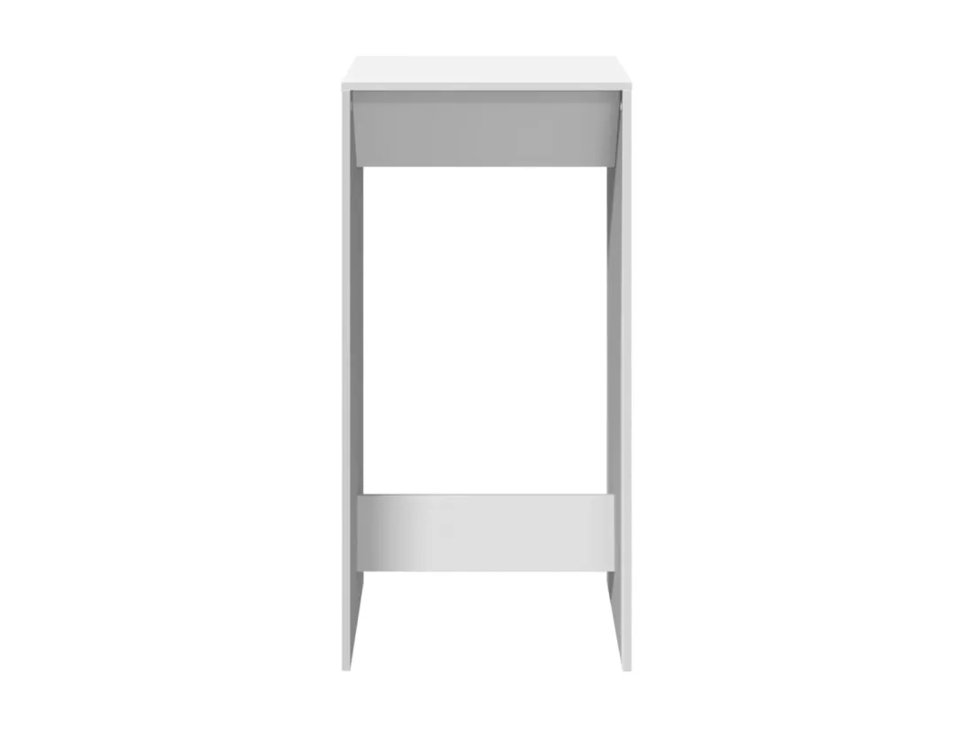 Table de bar blanc 51x50x103,5 cm bois d'ingénierie