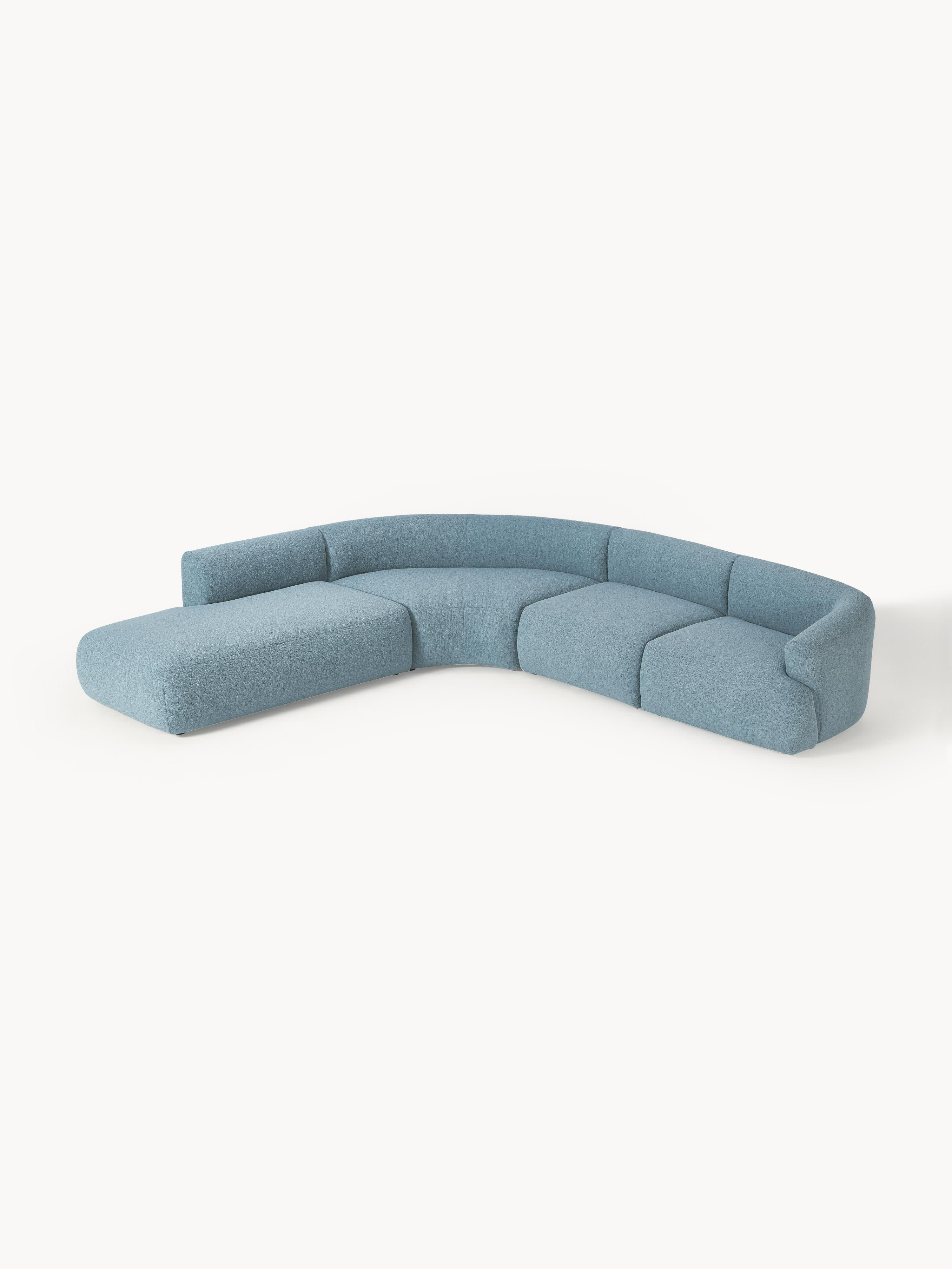 Modulaire bouclé hoekbank Sofia (4-zits)