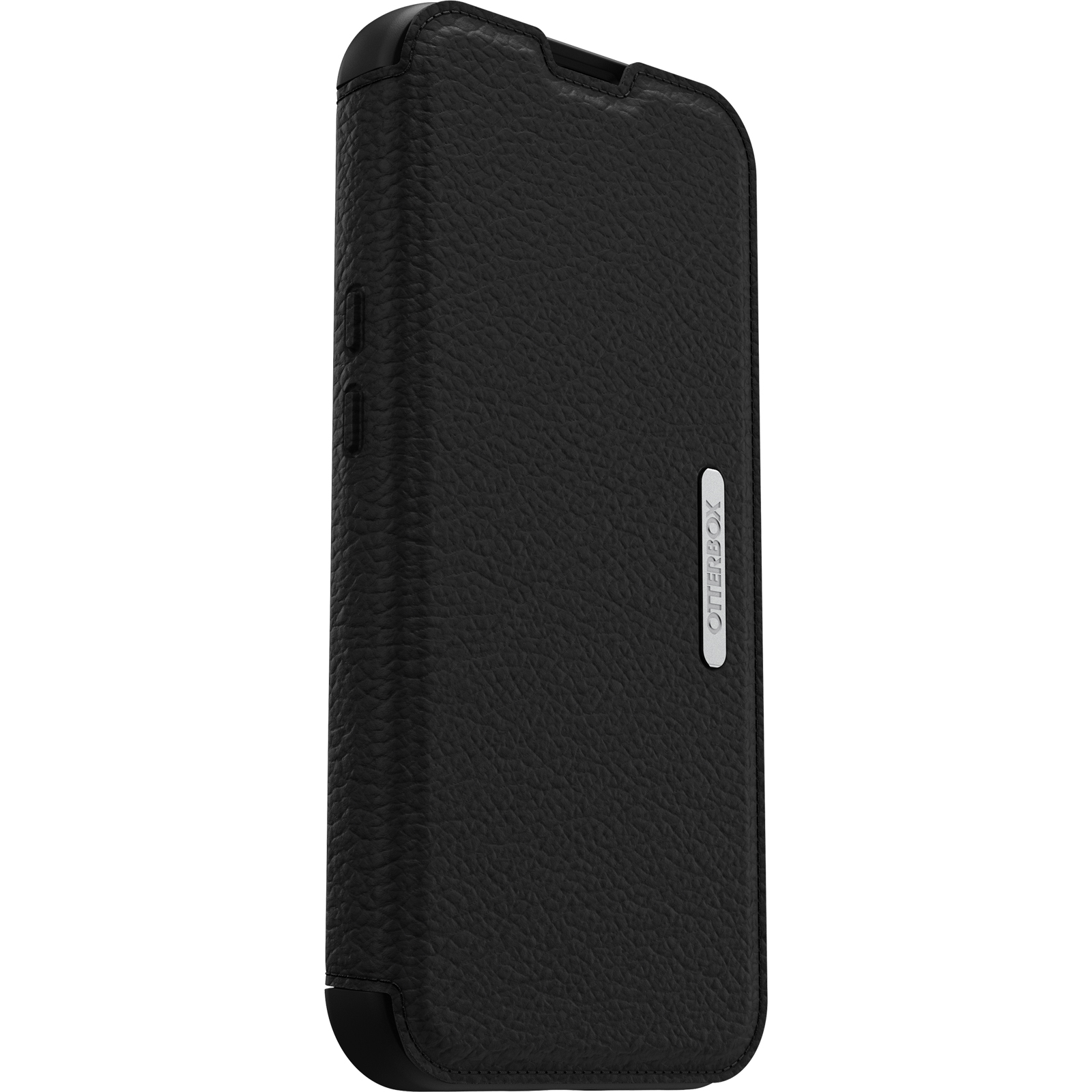 iPhone 13 Pro Echtleder Book Cover Tasche Strada Series (77-85810) - Schwarz