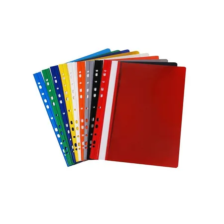 Loer & Schäfer 25 Schnellhefter DIN A4 / aus PVC / gelocht - Eurolochung / Farbe: mittel-blau