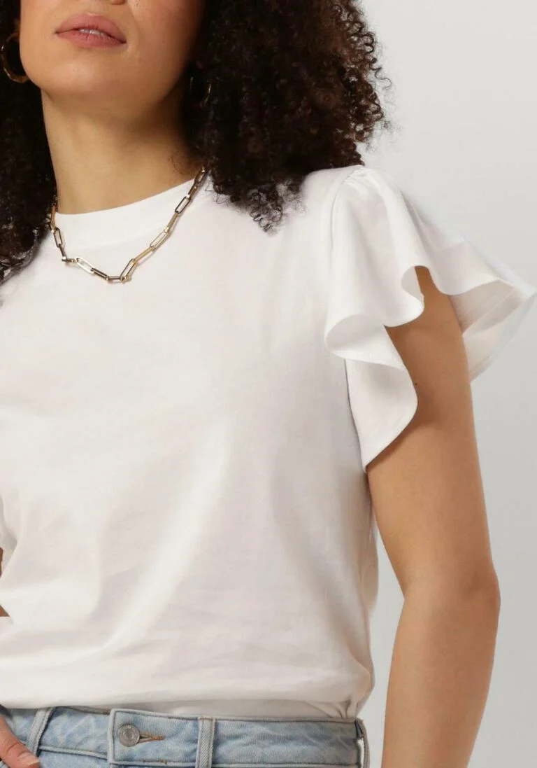ANOTHER LABEL gebroken wit another label t-shirt addie t-shirt s/s