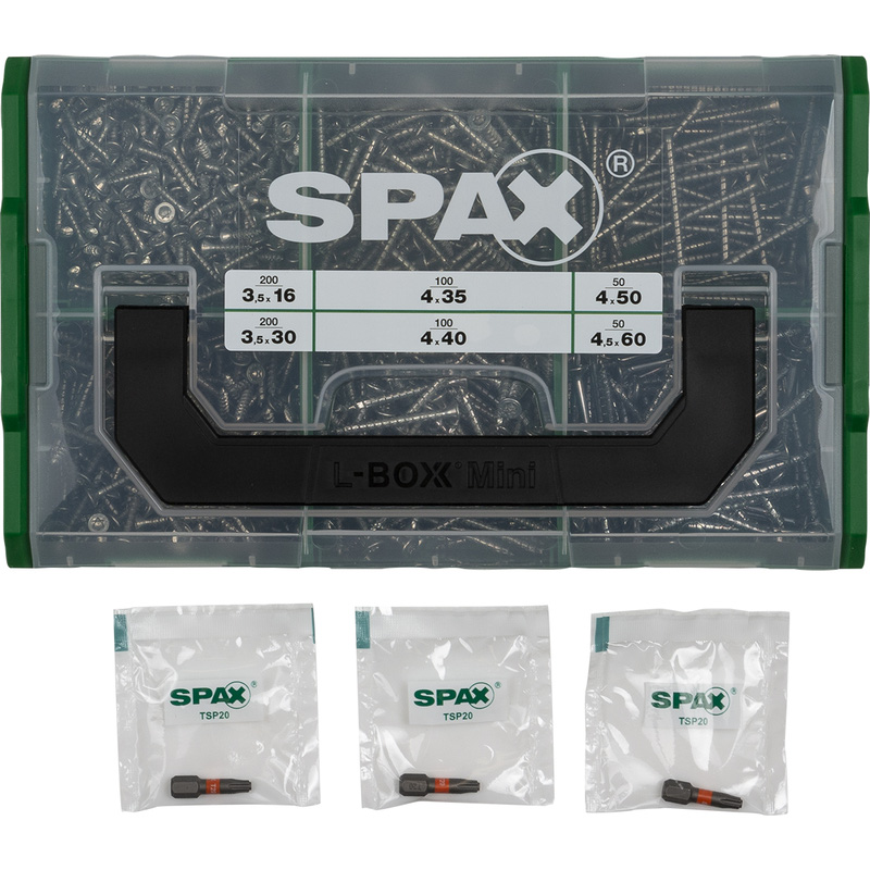 Spax T-STAR plus assortimentskoffer 703-delig TX
