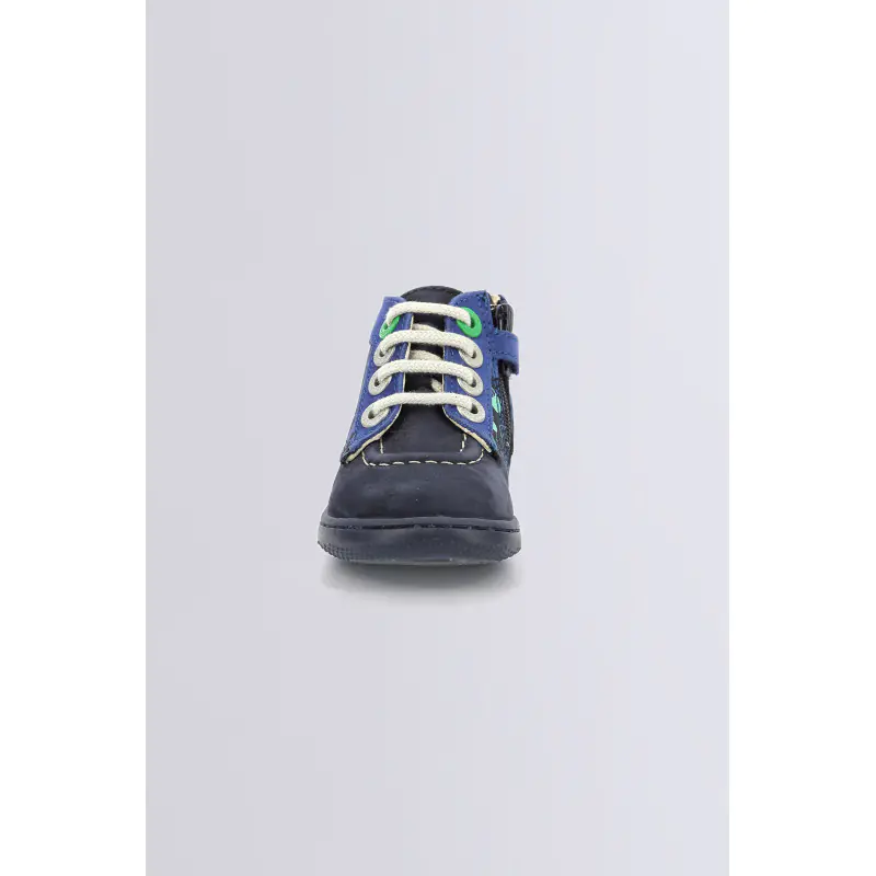 KICKBONZIP MARINE IMPRIME AQUATIC BOTTILLONS Cuir Garçon