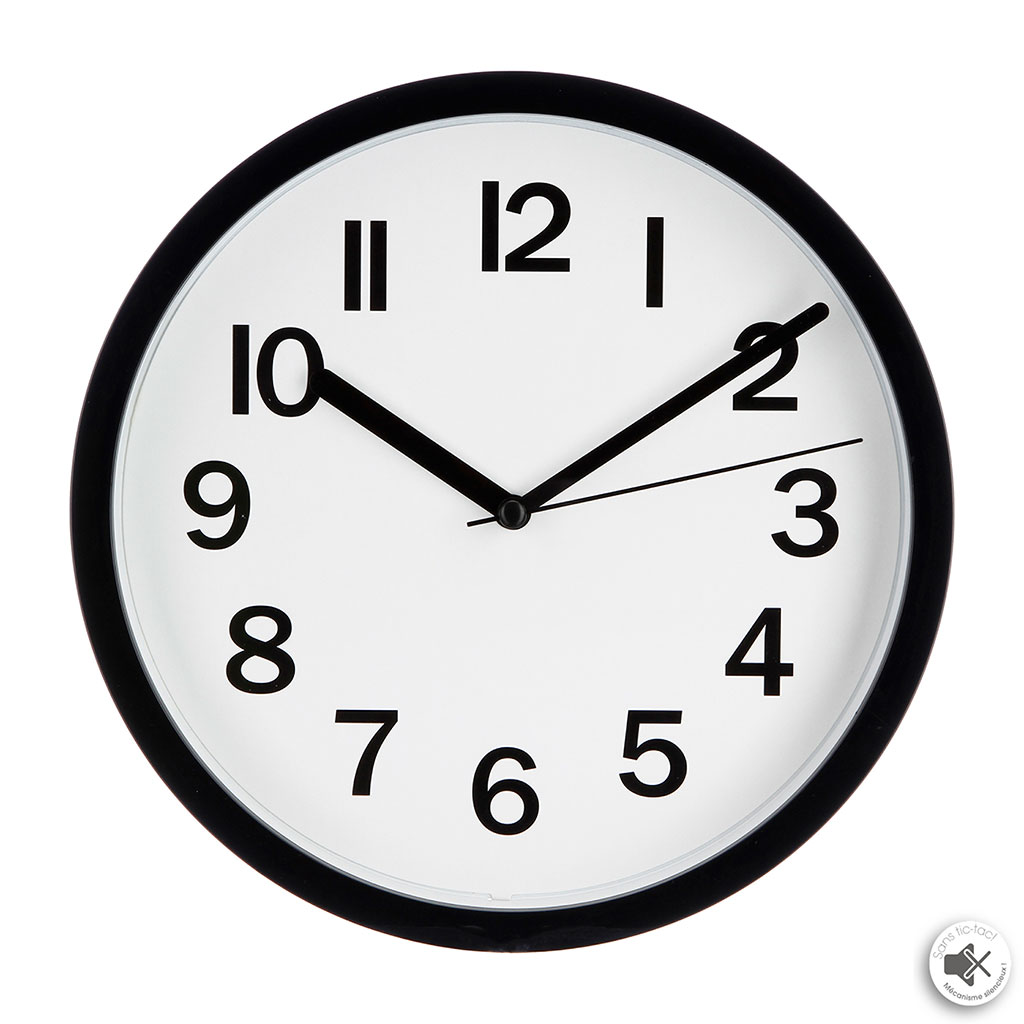 Horloge murale couleur D 22cm