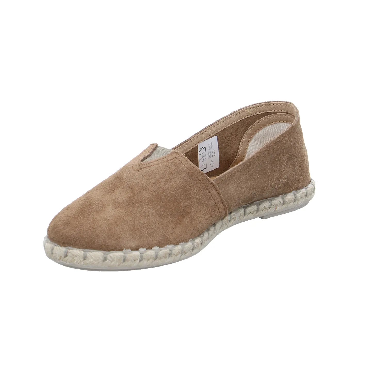 SCHUHENGEL Espadrille Braun Leder