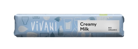 Vivani Creamy milk - chocolate bar 40g