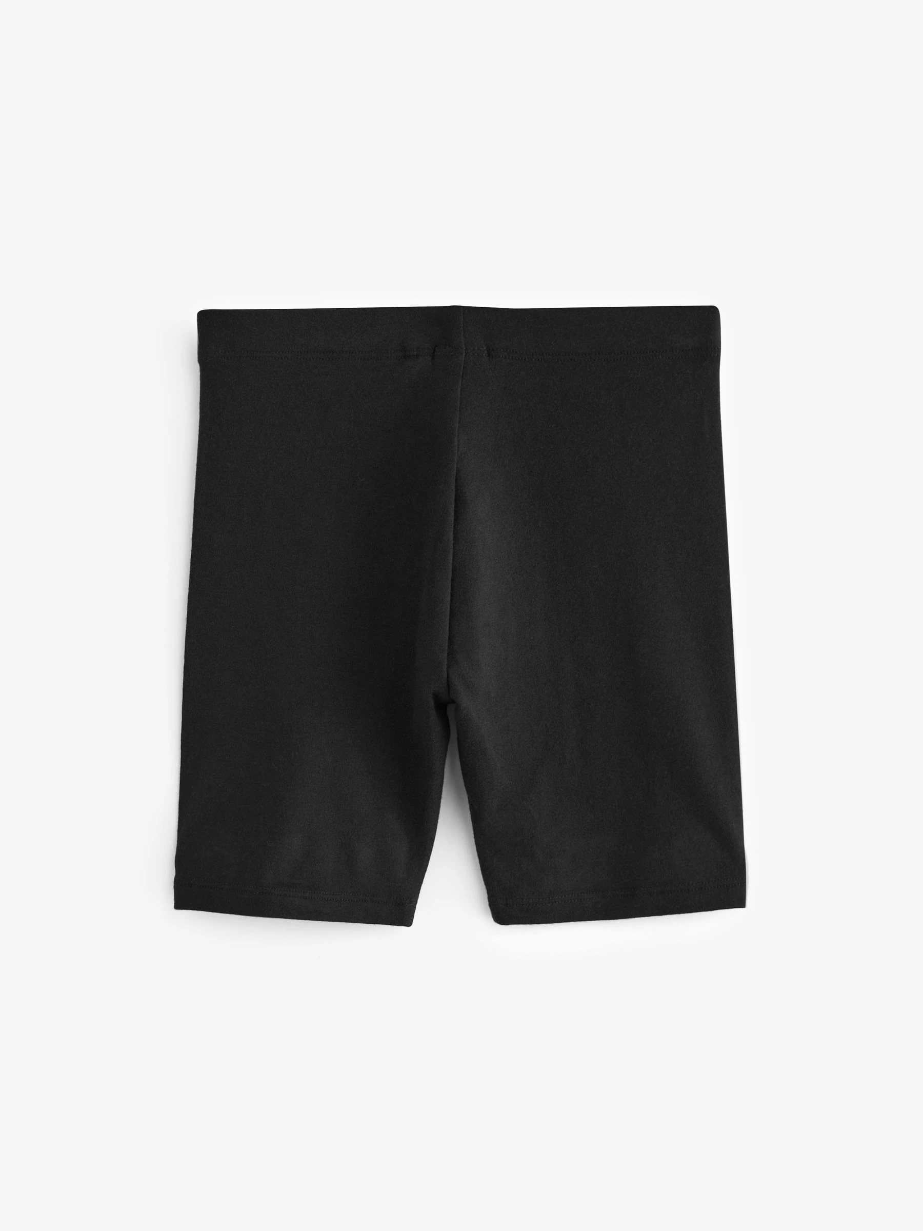Zwart - Verpakking van 2 stretchy fietsshorts met hoog katoengehalte (3-16jr)