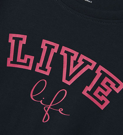 Name It Bluse - NkfVix - Dark Sapphire/Live Life