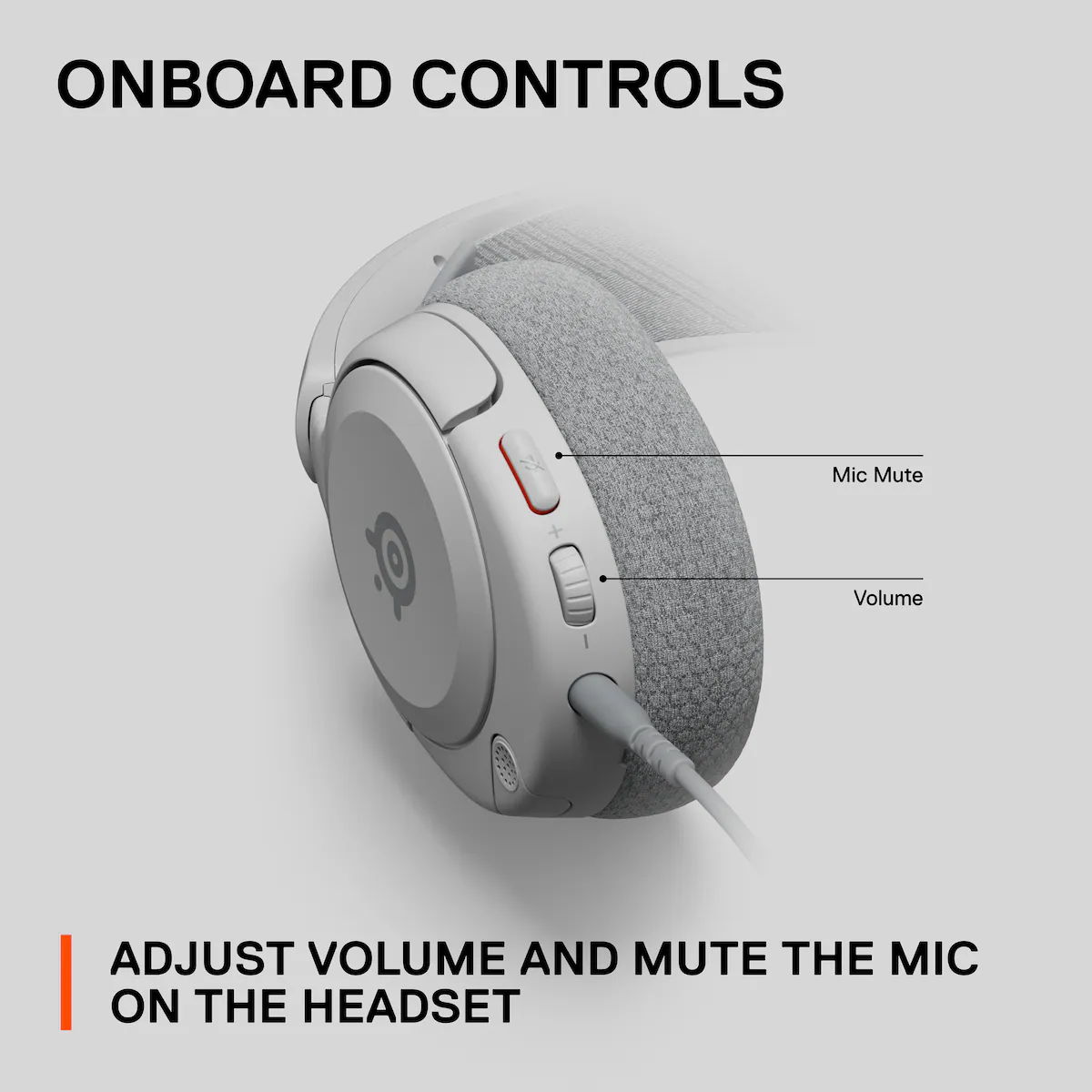 SteelSeries Arctis Nova 1 gaming headset (hvit)