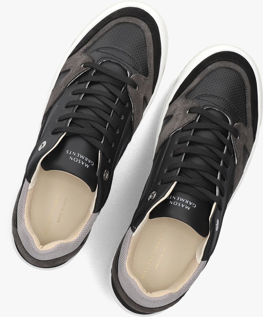 zwarte mason garments lage sneakers matera primo