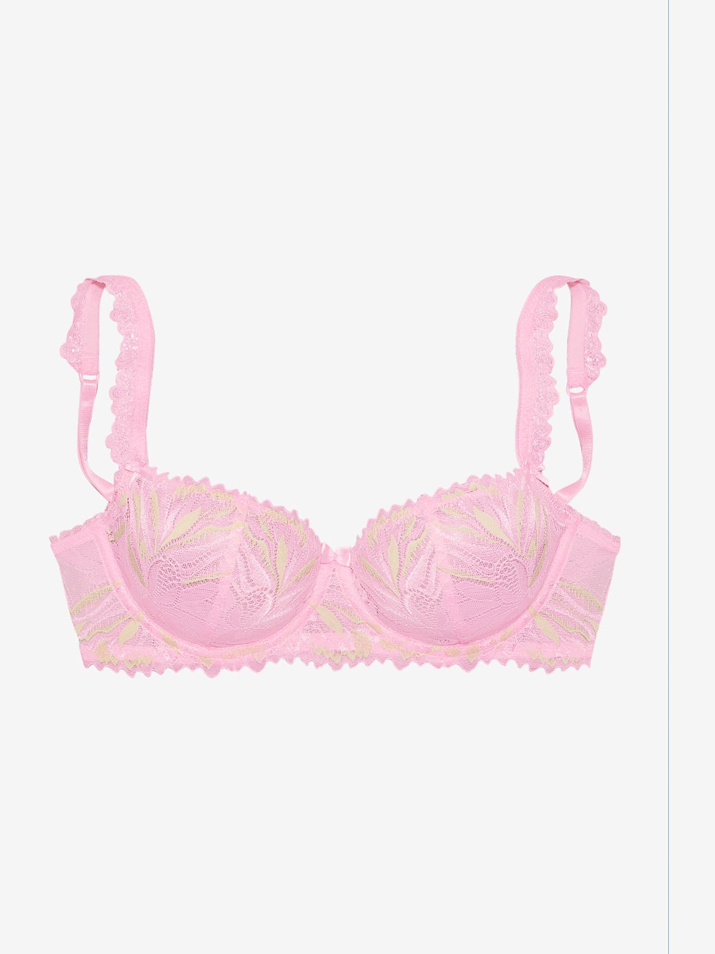 Soutien-gorge balconnet féminin avec petit nœud décoratif au centre devant