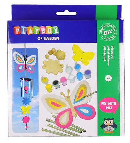 Playbox Kreativ S?t - DIY - Vindspil m. Sommerfugle