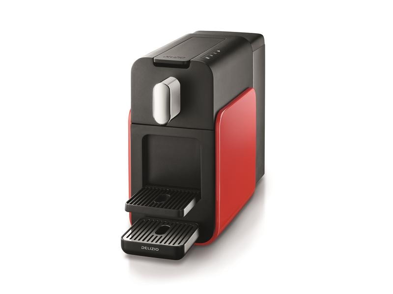 Delizio Kapselmaschine Brava Rot Kaffeemaschine für die Verwendung mit Kapseln des Delizio-Systems