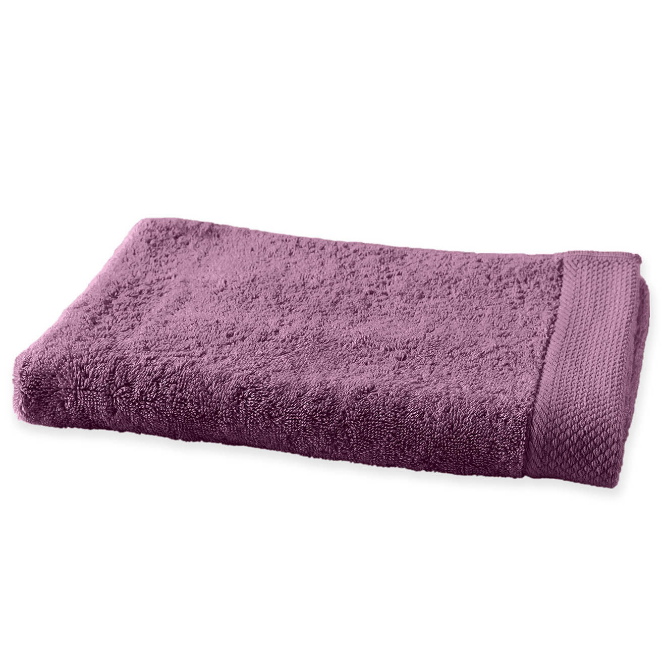 Soft by Perle de Coton Serviette de toilette prune - 50x100 cm