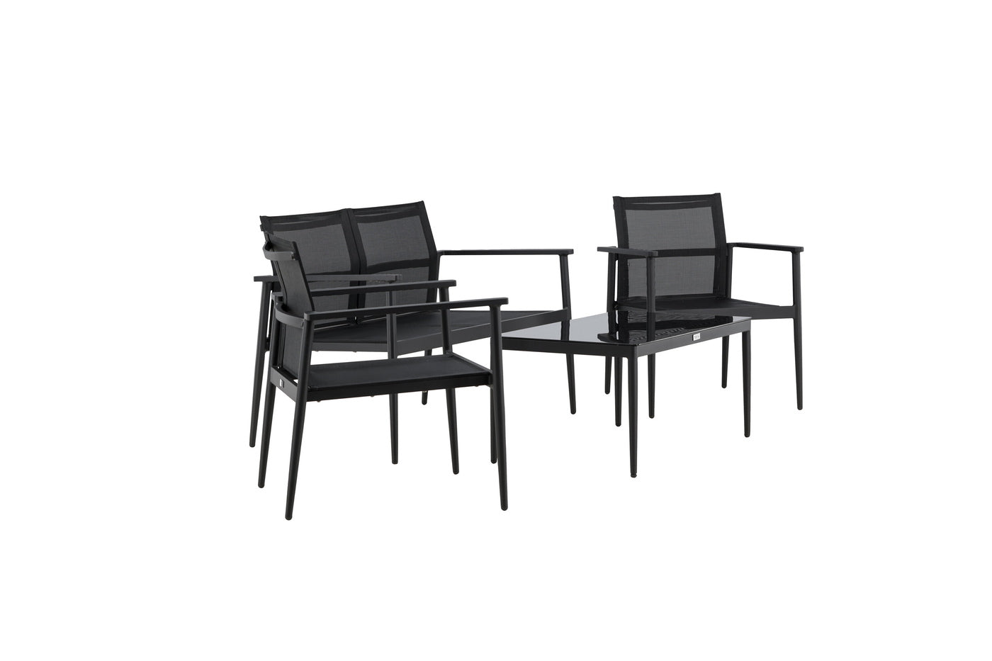 FjÃ´rd - Tuinset Zwart - Aluminium|Textiel - Break