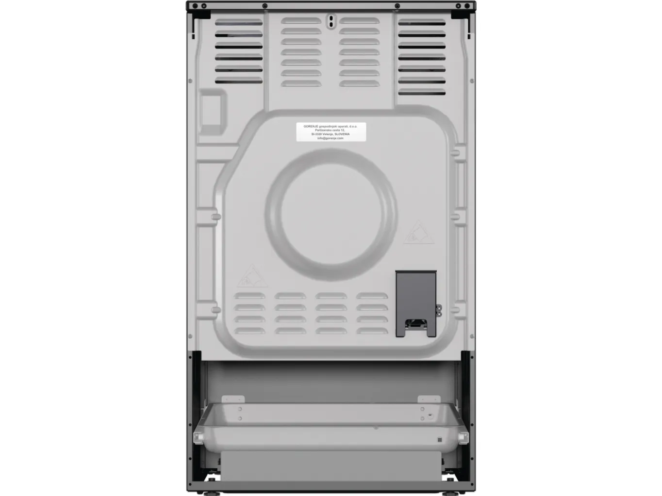 Gorenje Classico GECS5B70CLB - Komfur - med dampfunktion - fritstående - bredde: 50 cm - dybde: 59.4 cm - højde: 85 cm - med selv-rengøring - sort