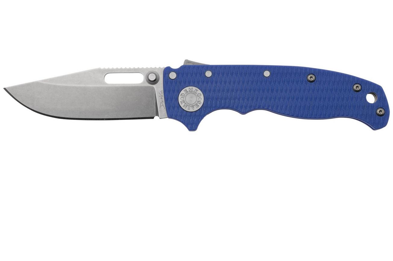 Demko Knives AD20.5 Shark-Lock CPM 20CV Clip Point AD205-20CV-BLG10-CP Blue G10, zakmes