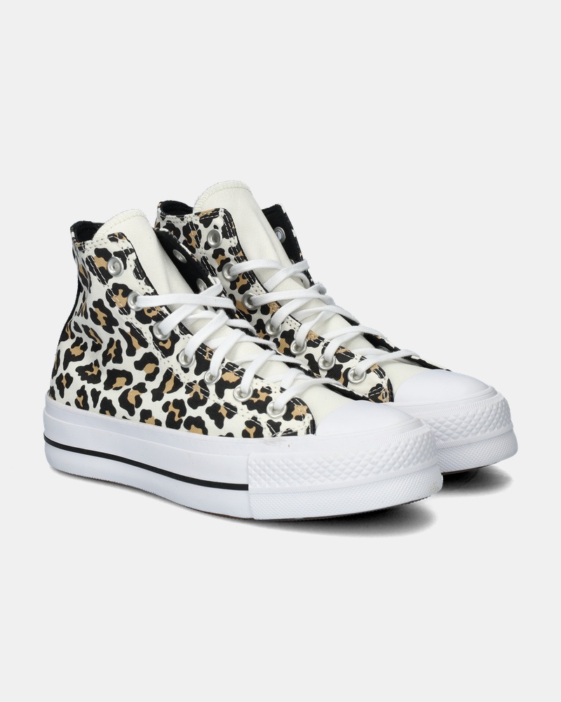 Converse Chuck Taylor All Star Lift Leopard Hoge sneakers  - wit
