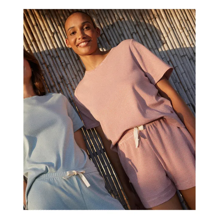 Petit Bateau Pyjama Short Muma - Collection Femme | Rose