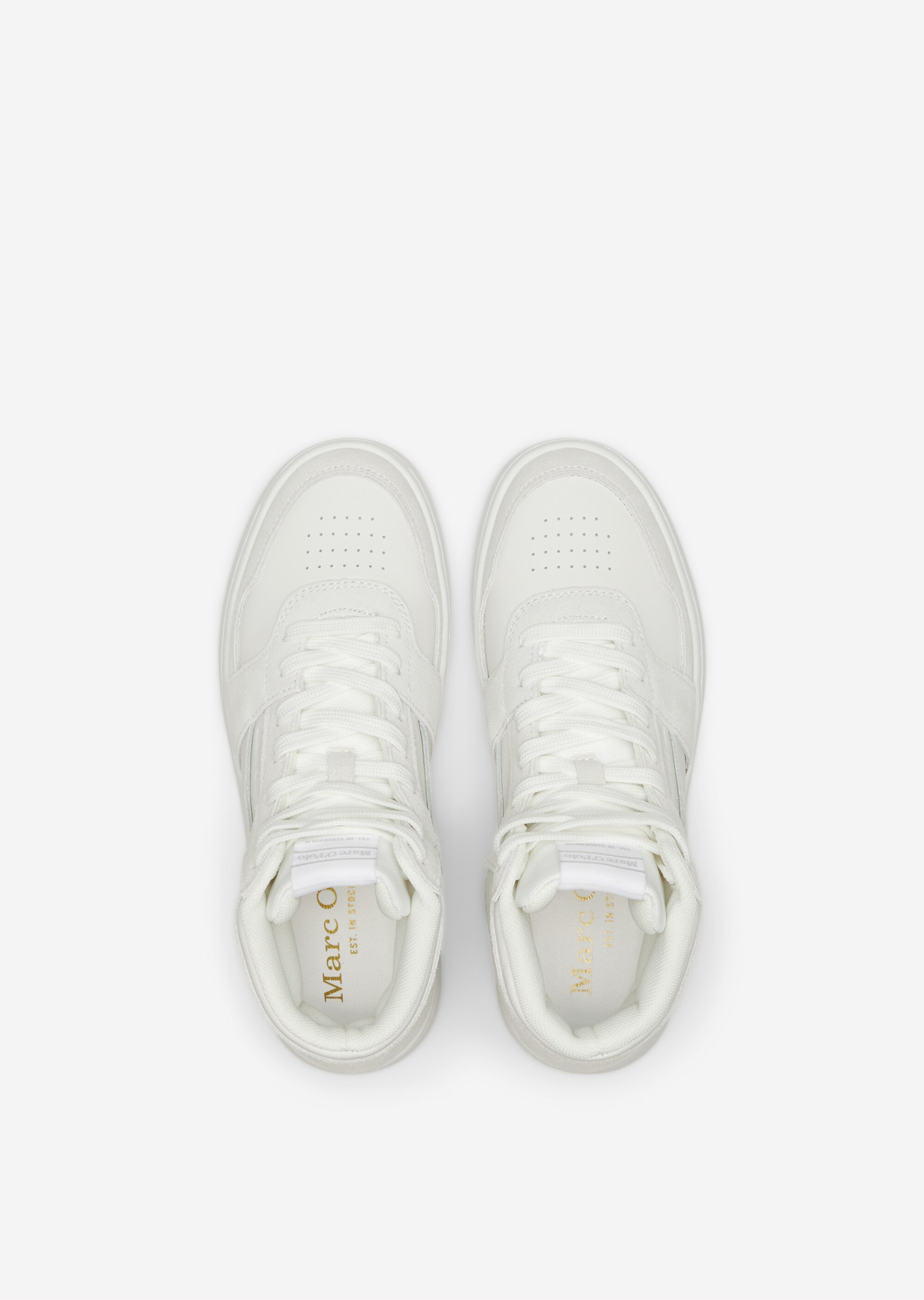 Hightop- Sneaker aus softem Rindsleder