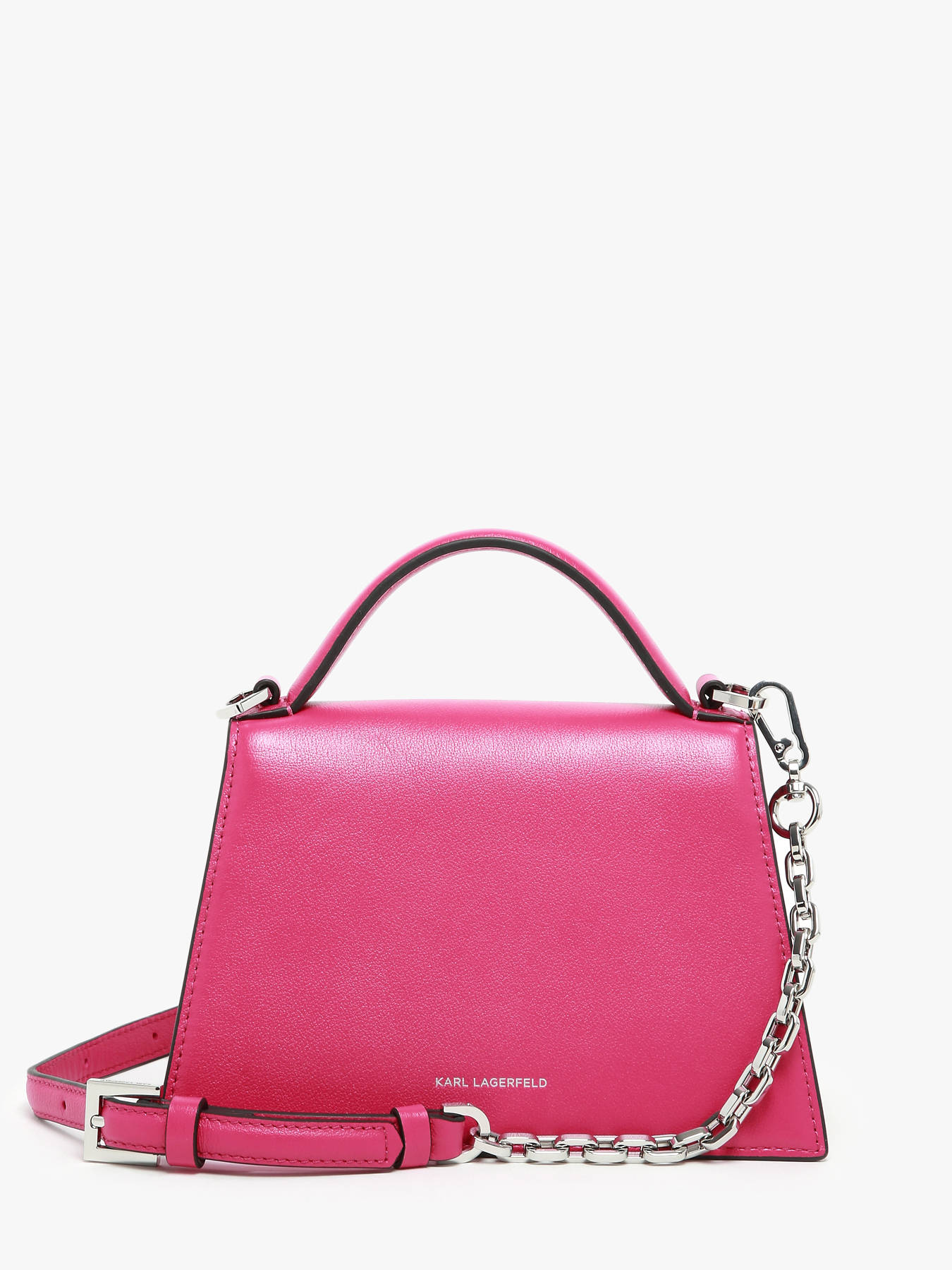 Sac bandoulire K signature cuir KARL LAGERFELD