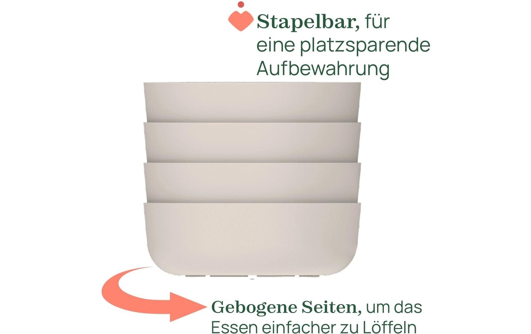 Kinderschale Blau, 6m+Esslernschale mit Deckel