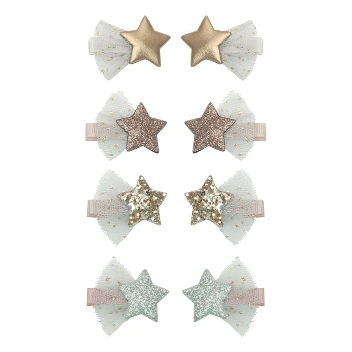 Mimi & Lula Set 8 Mini Barrettes Ballerina | Doré