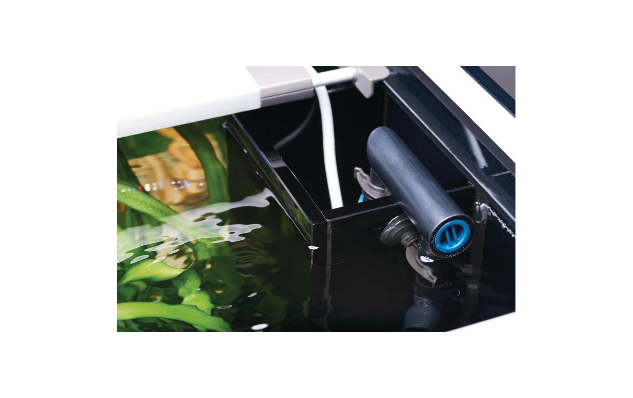 Aquarienkombination HighLine 300 Raumteiler, Schwarz, 302 l<br>HighLine-Raumteiler-Aquarien aus Optiwhite-Glas