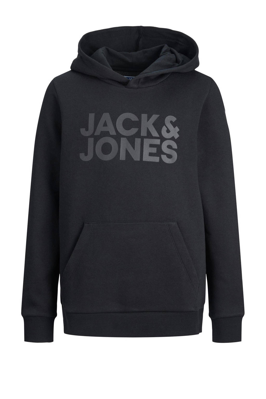 JACK & JONES hoodie JJECORP met logo zwart