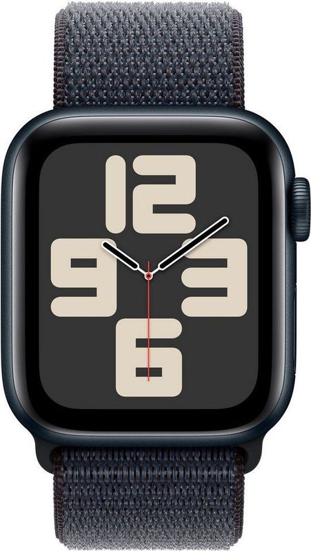 Apple Watch SE 2024 GPS 40mm Midnight Aluminium Case with Ink Sport Loop