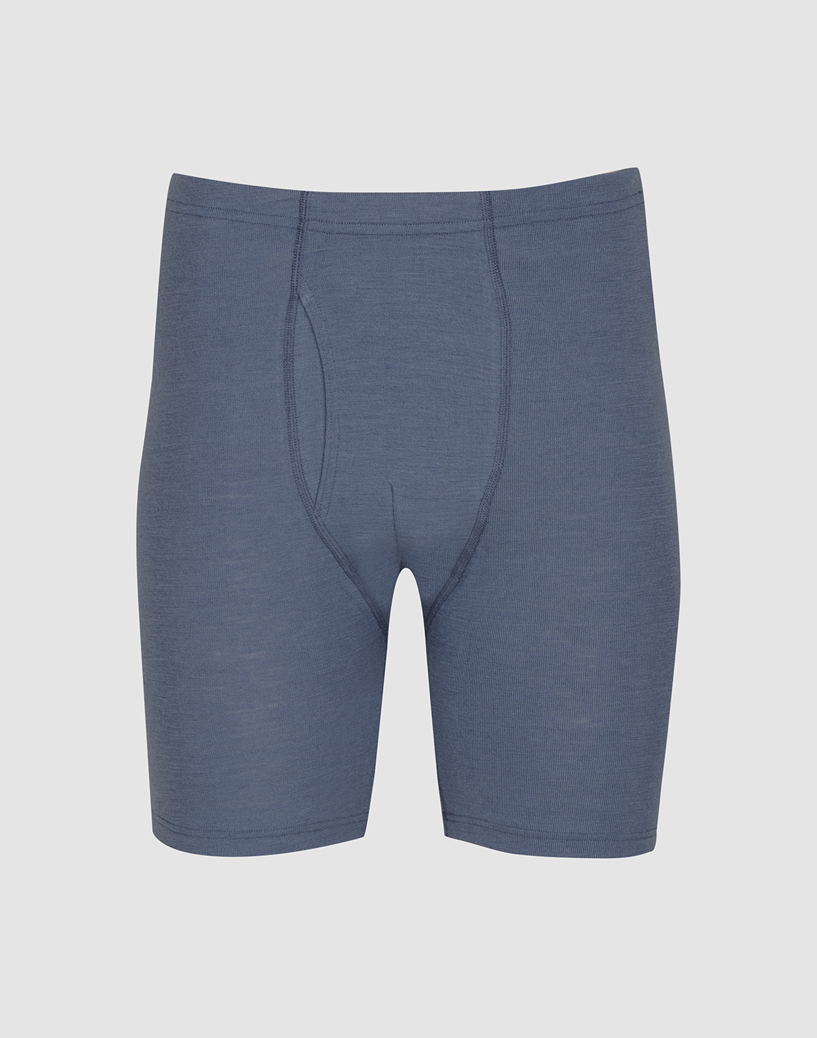 Lange boxershort van merinowol met gulp voor heren