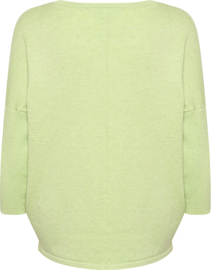 Saint Tropez A2561, MilaSZ R-Neck Pullover Seedling melange