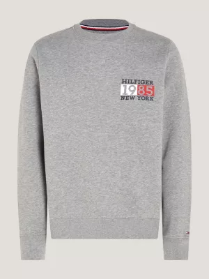 Moletom com gola redonda e logo de Nova York